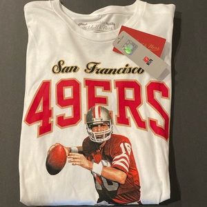 New, NFL men’s XL Joe Montana TShirt size XL white color